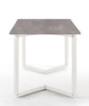 Scrivania con top in melaminico e struttura in acciaio bianco cm. 180x80x75h