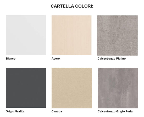 Scrivania ufficio con struttura in acciaio verniciato alluminio e piano superiore in melaminico cm. 160x80x75h