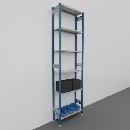 SCAFFALATURA in ferro per magazzino Verniciata cm. 80x30x300h