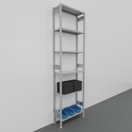 SCAFFALATURA in ferro per magazzino Verniciata cm. 80x30x300h