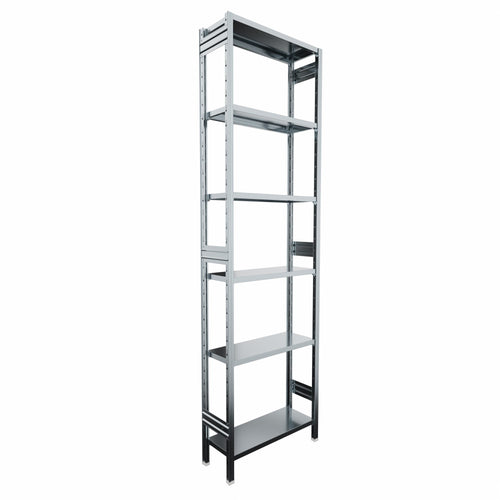 SCAFFALATURA metallica da magazzino Zincata cm. 80x30x300h