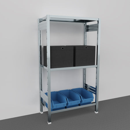 SCAFFALATURA in ferro da magazzino Zincata cm. 80x40x150h