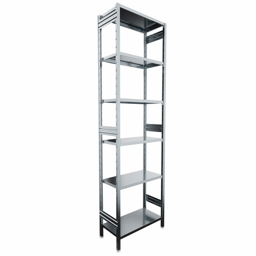 SCAFFALATURA metallica per magazzino Zincata cm. 80x40x300h