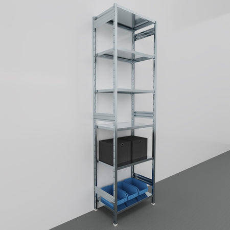 SCAFFALATURA da magazzino Zincata cm. 80x50x300h