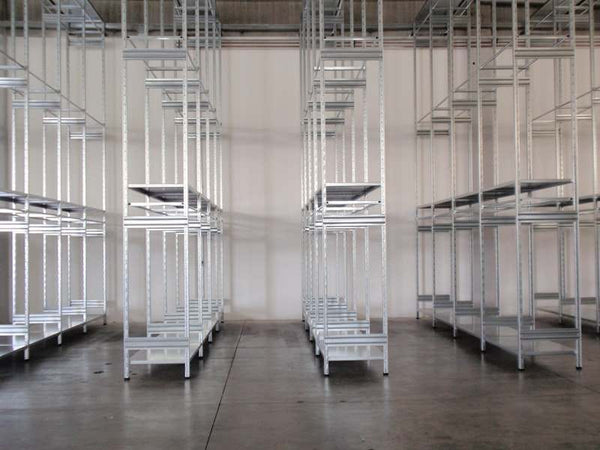 SCAFFALATURA da magazzino Zincata cm. 80x50x300h