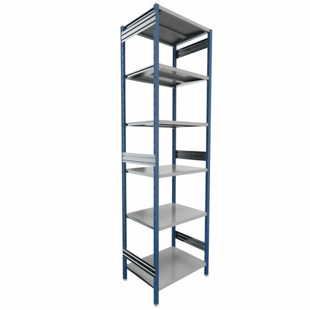 SCAFFALATURA metallica da magazzino Verniciata cm. 80x60x300h