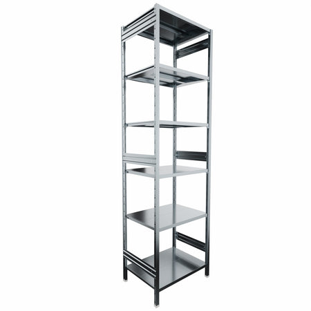 SCAFFALATURA metallica da magazzino Zincata cm. 80x60x300h