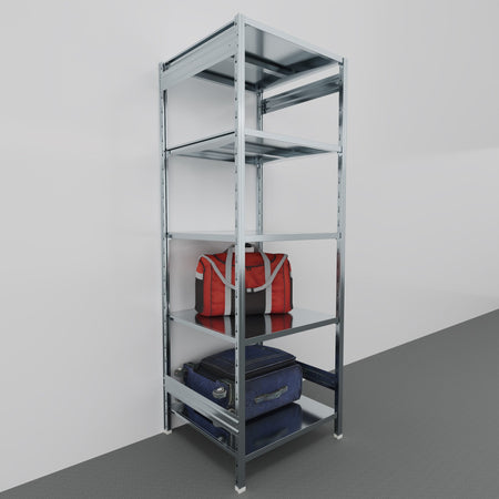 SCAFFALATURA metallica da magazzino Zincata cm. 80x80x242h