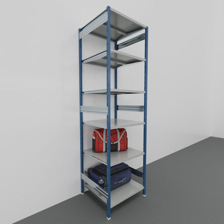 SCAFFALE metallico da magazzino Verniciata cm. 80x80x300h