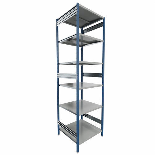SCAFFALE metallico da magazzino Verniciata cm. 80x80x300h