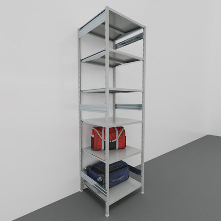SCAFFALE metallico da magazzino Verniciata cm. 80x80x300h
