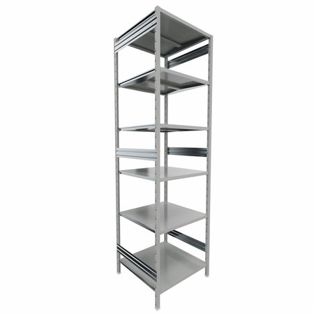 SCAFFALE metallico da magazzino Verniciata cm. 80x80x300h