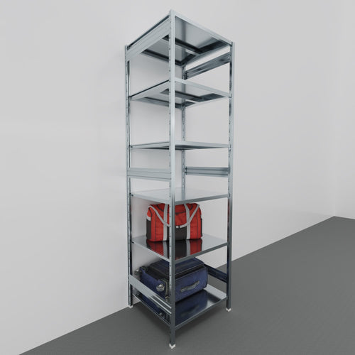 SCAFFALATURA in ferro da magazzino Zincata cm. 80x80x300h