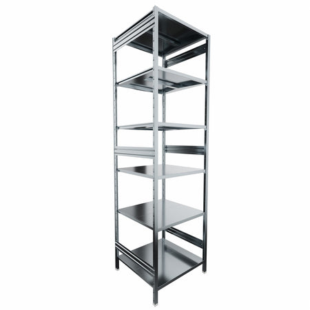 SCAFFALATURA in ferro da magazzino Zincata cm. 80x80x300h