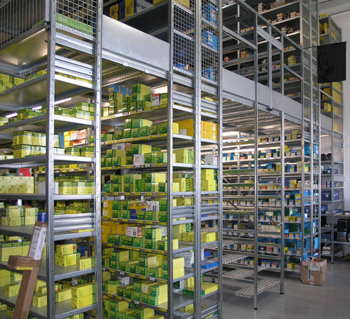 SCAFFALATURA da magazzino Verniciata cm. 91x30x300h