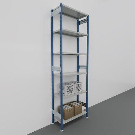 SCAFFALATURA metallica da magazzino Verniciata cm. 91x40x300h