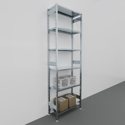 SCAFFALATURA in metallo da magazzino Zincata cm. 91x40x300h