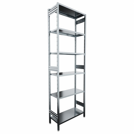 SCAFFALATURA in metallo da magazzino Zincata cm. 91x40x300h