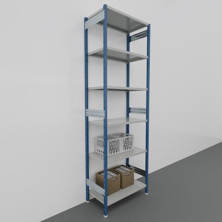 SCAFFALATURA metallica da magazzino Verniciata cm. 91x50x300h