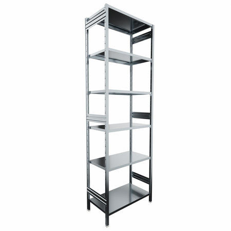 SCAFFALATURA metallica da magazzino Zincata cm. 91x50x300h