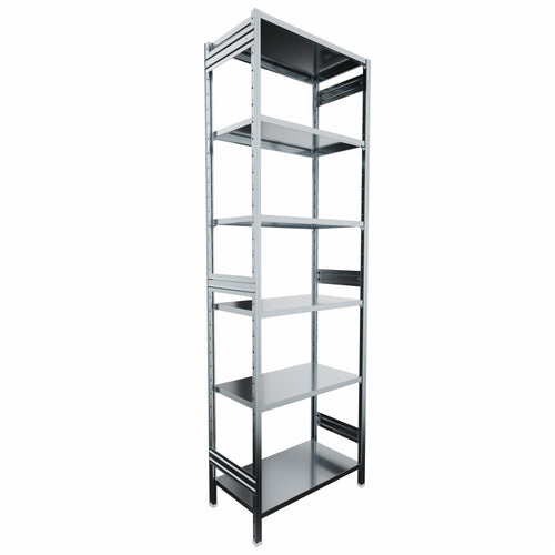 SCAFFALATURA metallica da magazzino Zincata cm. 91x50x300h