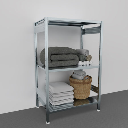 SCAFFALATURA metallica da magazzino Zincata cm. 91x60x150h