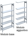SCAFFALATURA da magazzino Verniciata cm. 91x60x300h