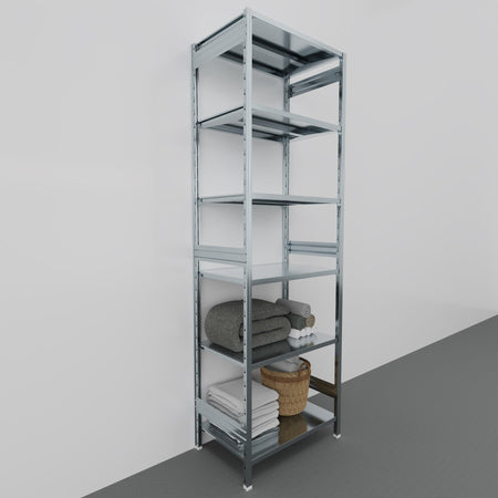 SCAFFALATURA metallica da magazzino Zincata cm. 91x60x300h