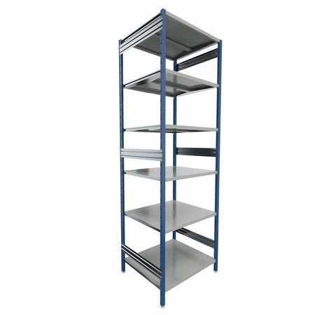 SCAFFALATURA metallica da magazzino Verniciata cm. 91x80x300h