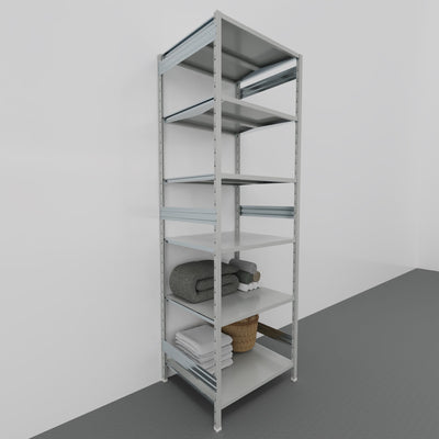 SCAFFALATURA metallica da magazzino Verniciata cm. 91x80x300h