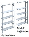 SCAFFALATURA metallica da magazzino Verniciata cm. 91x80x300h
