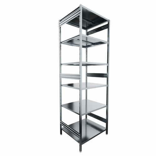 SCAFFALATURA metallica da magazzino Zincata cm. 91x80x300h