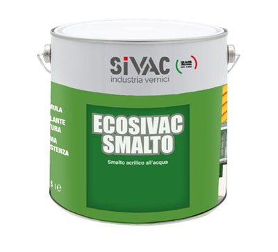 Smalto Ecosivac Nero Satinato Ml750 Acqua