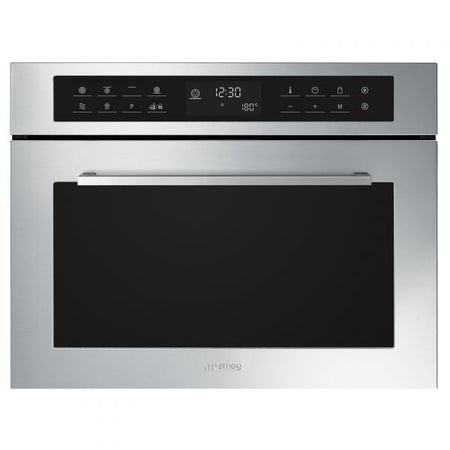 SMEG FORNO MICROONDE INCASSO COMBINATO 32LT GRILL 45CM INOX SF4400MCX1