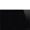 SMEG PIANO COTTURA INCASSO INDUZIONE 70/75M 4 ZONE NERO SIB2741D