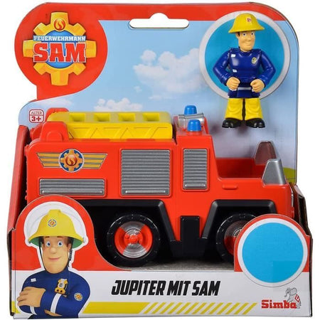 Mini veicolo Sam il pompiere - SILVERTORN - Camion Jupiter - Figura articolata inclusa - Dai 3 anni