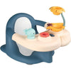 2 in 1 piccolo bagno smolito - tabella di attività regolabile - fissaggio mediante ventosa - adatto a superfici lisce - blu