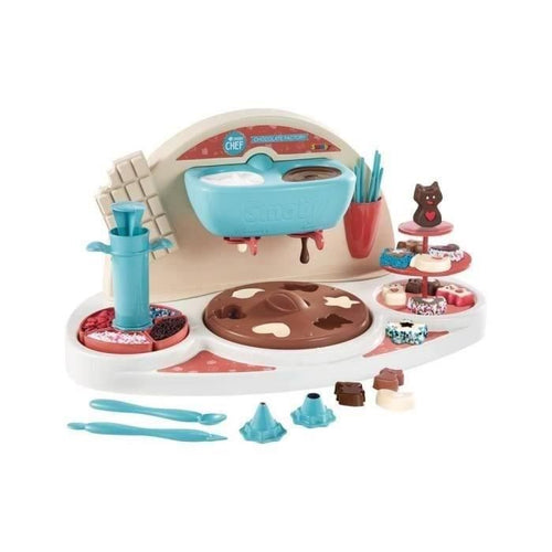 Smoby Chef Chocolat Factory - Laboratorio del cioccolato + Ricettario - Laboratorio di cucina - Tanti stampi e accessori - Dai 5 anni