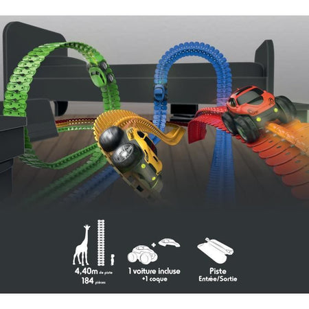 FleXtreme Discovery Set - Circuito automobilistico - Lunghezza 4,40 metri - SMOBY