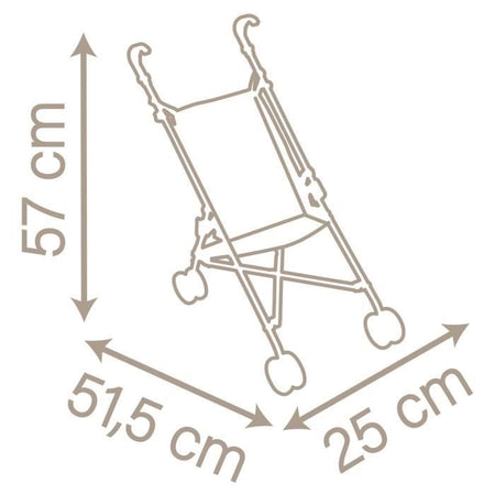 Passeggino in canna Baby Nurse per bambini fino a 42 cm - Smoby