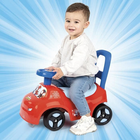 Smoby - Trasportino auto 2 in 1 - Spidey - Box sottosella + clacson - A partire da 10 mesi - Prodotto in Francia