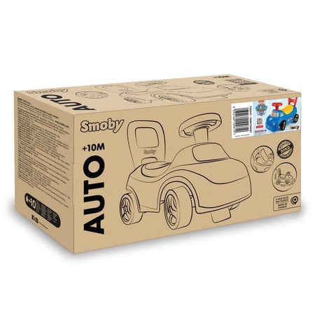 Smoby - Trasportino auto 2 in 1 - Paw Patrol - Scatola sottosella + clacson - A partire da 10 mesi - Prodotto in Francia