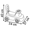 Smoby - Trasportino auto 2 in 1 - Disney Princess - Scatola sottosella + clacson - A partire da 10 mesi - Prodotto in Francia