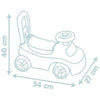 Little Smoby - Baule da auto - Scatola sottosella + sedile - Clacson - Dai 10 anni - Prodotto in Francia