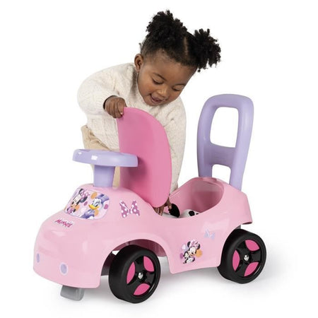 Smoby - Trasportino auto 2 in 1 - Minnie - Scatola sottosella + clacson - A partire da 10 mesi - Prodotto in Francia