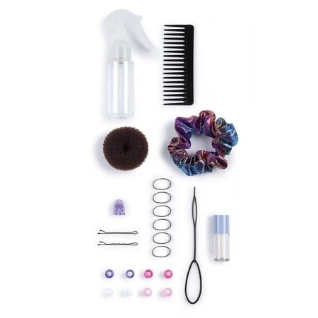 Smoby - Testa per acconciature afro - Facile da modellare - 23 accessori realistici - Labbra sensibili al calore - Sportello portaoggetti