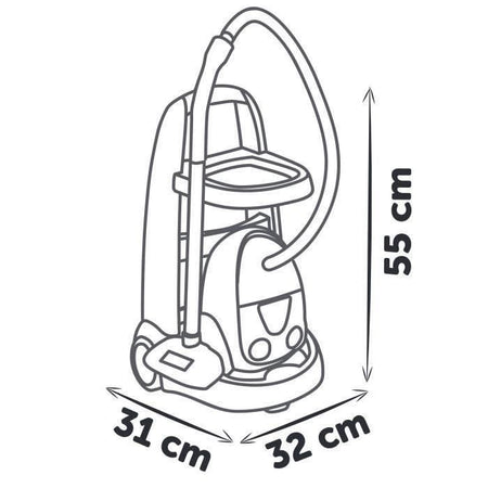 SMOBY - Carrello per la casa Rowenta + Aspirapolvere - da 3 anni