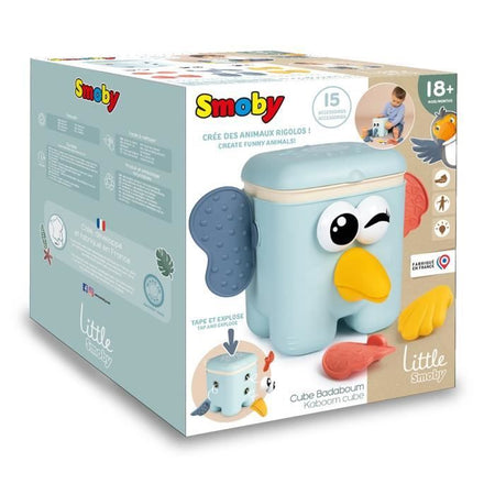 Little Smoby - Cubo attività Badaboum - Creazione di animali divertenti - Prodotto in Francia