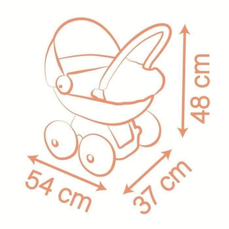 SMOBY - Baby Nurse - Carrozzina Cuddle - da 18 mesi