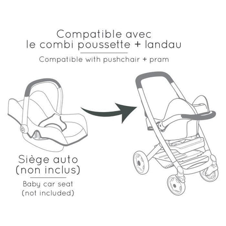 Passeggino+carrozzina SMOBY Maxi-Cosi Beige per 3 anni